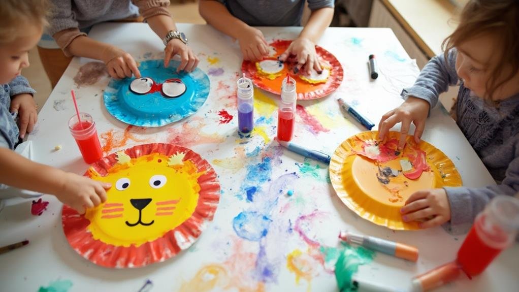 paper plate insects craft
